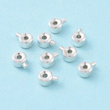925 Sterling Silver Crimp Beads(STER-D035-01S)-2