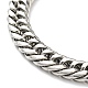 201 Stainless Steel Cuban Link Chains Bracelet for Men Women(BJEW-H550-07B-P)-2