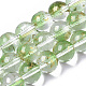 Chapelets de perles en verre peinte par pulvérisation transparent(GLAA-N035-03C-B02)-1