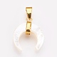 Natural White Shell Mother of Pearl Shell Pendants(X-KK-G346-01A)-2