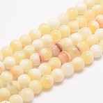 Natural Honey Jade Bead Strands, Round, 12mm, Hole: 1mm, about 32pcs/strand, 15.5 inch(G-K153-B26-12mm)