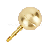 Aluminium Alloy Flag Flagpole Ball top Ornament, Golden, 147x75mm(AJEW-WH0018-28G)