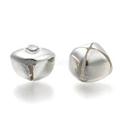Iron Bell Pendants, Silver Color Plated, 20x25x24mm, Hole: 2x5mm(X-IFIN-Q112-04S)