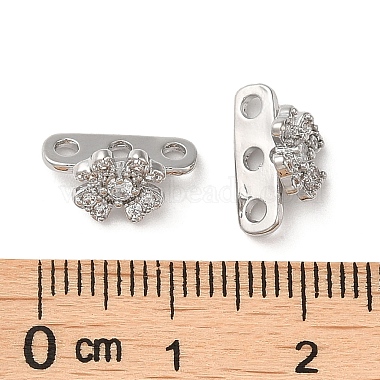 Brass Micro Pave Clear Cubic Zirconia Slide Charms(KK-P239-19P)-3