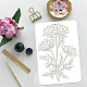 Plastic Drawing Painting Stencils Templates(DIY-WH0396-669)-3