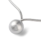 304 Stainless Steel Round Ball Pendant Choker Necklaces(NJEW-D058-01P)-2