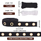 Elite 2 Colors Cotton Grommet Eyelet Tape Ribbons with Brass Eyelet Rings(OCOR-PH0002-34)-4