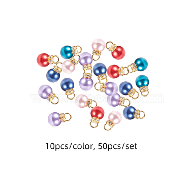 Pendentifs de perle d'imitation acrylique(IFIN-PH0023-63G)-4