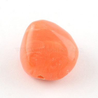 25mm Coral Nuggets Acrylic Beads