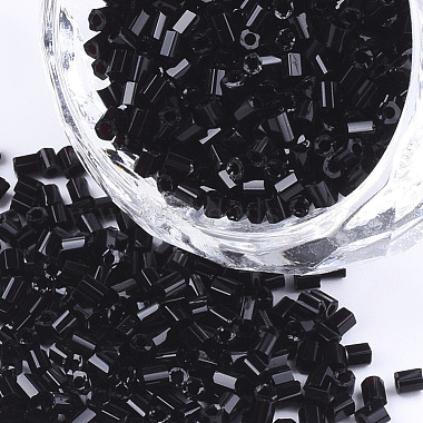 2mm Black Glass Beads