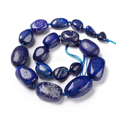 Chapelets de perles en lapis-lazuli naturel(G-I194-27)-3