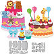 Birthday Animal Cake Carbon Steel Cutting Dies Stencils(DIY-WH0309-1957)-1