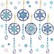 Kits de peinture diamant avec pendentif flocon de neige de noël(WG77635-01)-1