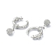 Rack Plating Brass Micro Pave Cubic Zirconia Cuff Earring(EJEW-C086-14P)-2