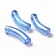 UV Plating Transparent Rainbow Iridescent Acrylic Beads(OACR-A016-01F)-1