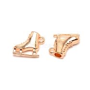 Skating Shoes Alloy Pendants, DIY Jewelry Accessories, Light Gold, 17.5x20x6.5mm, Hole: 2mm(PALLOY-WH0001-21B)