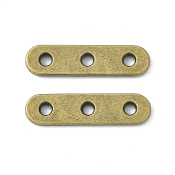 Alloy Spacer Bars, Lead Free & Cadmium Free & Nickel Free, Antique Bronze, 24x6x2mm