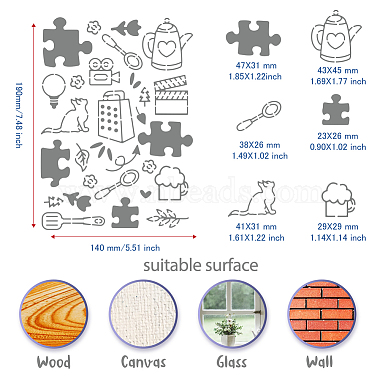 pochoirs de matrices de découpe en acier inoxydable personnalisés(DIY-WH0289-049)-2