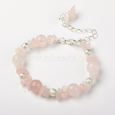 MistyRose Rose Quartz Bracelets