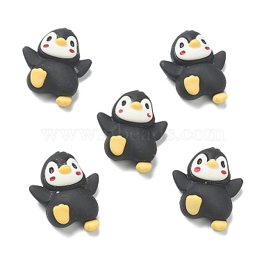 Black Penguin Resin Cabochons