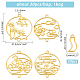 40Pcs 2 Style Alloy Lantern Links(PALLOY-OC0002-90)-2