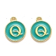 Golden Plated Alloy Enamel Charms(X-ENAM-Q437-15Q)-1