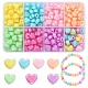 240Pcs 8 Colors Heart Acrylic Beads(TACR-YW0001-92)-1
