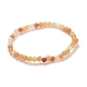 Natural Red Aventurine Beaded Stretch Bracelets(BJEW-D446-A-24)-2