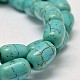 Dyed Barrel Synthetic Turquoise Beads Strands(G-M142-05)-1