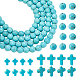 230Pcs 3 Styles Synthetic Turquoise Beads(G-AR0004-82)-1