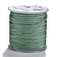 Nylon Threads, Pale Green, 1mm, about 109.3yards/roll(100m/roll)(NWIR-N004-03-1MM-C)