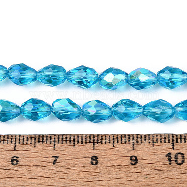 透明電気めっきガラスビーズストランド(EGLA-N023-6x8mm-A07)-4