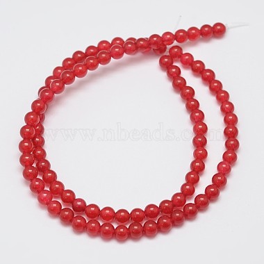 Natural & Dyed Malaysia Jade Bead Strands(G-A146-4mm-A02)-2