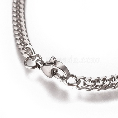 Bracelets chaîne cubaine à maillons pour hommes(BJEW-E369-15B)-2