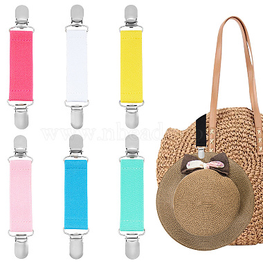 Mixed Color Flat Polyester Hat Clips