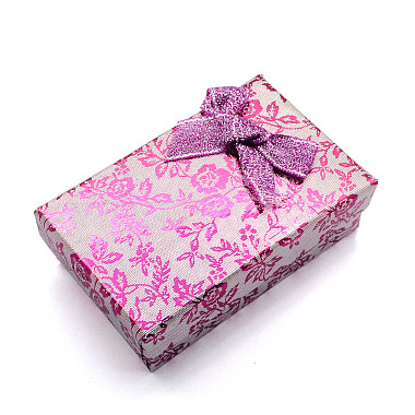 PearlPink Rectangle Cardboard Jewelry Set Box
