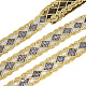 pandahall элитные полиэстеровые сетчатые кружевные ленты с вышивкой(OCOR-PH0002-43)-1
