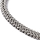 304 Stainless Steel Snake Chain Necklace with Lobster Claw Clasps for Men Women(STAS-K249-04C-P)-2