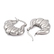 boucles d'oreilles créoles en acier inoxydable anti-ternissement 304(EJEW-K259-07P)-2