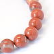 Jaspe rouge naturel brins de perles rondes(X-G-E334-6mm-27)-5