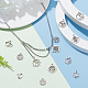 Pandahall Elite 100 pcs 10 style chakra zinc pendentifs en alliage de style tibétain(FIND-PH0009-01)-5