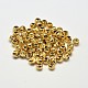 Rack Plating and Vacuum Plating Brass Corrugated Round Spacer Beads(X-KK-I600-4mm-G-RS)-2