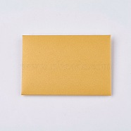 Retro Colored Pearl Blank Mini Paper Envelopes, Wedding Party Invitation Envelope, DIY Gift Envelope, Heart, Orange, 7.2x10.5cm(DIY-WH0041-A11)