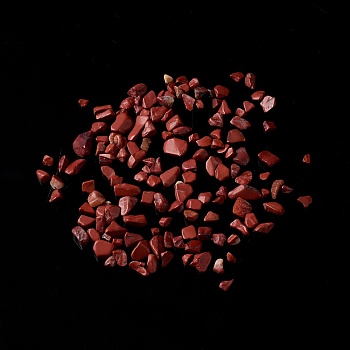 Natural Red Jasper Chip Beads, No Hole/Undrilled, 2~12x2~10x1~3mm, about 11200pcs/1000g