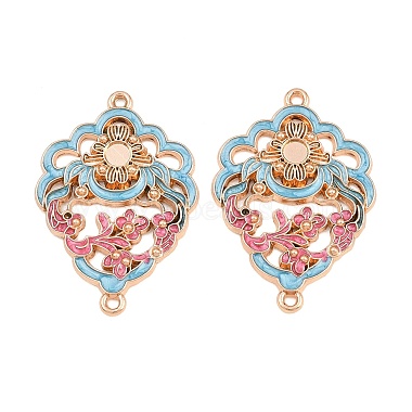 Alloy Enamel Cabochon Connector Settings(AL-CBA8479-04KCG)-1