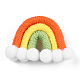 Polycotton(Polyester Cotton) Woven Rainbow Wall Hanging(FIND-T035-16I)-1