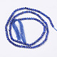 naturelles lapis-lazuli brins de perles(X-G-D165-B-2mm)-2
