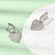 Brass Micro Pave Cubic Zirconia Hoop Dangle Earrings(EJEW-G471-15P)-4