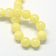 Natural Dyed Yellow Jade Gemstone Bead Strands(X-G-R271-8mm-Y06)-1