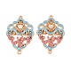 Alloy Enamel Cabochon Connector Settings(AL-CBA8479-04KCG)-1